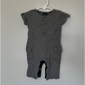 Baby Gap Striped Black and White One Piece